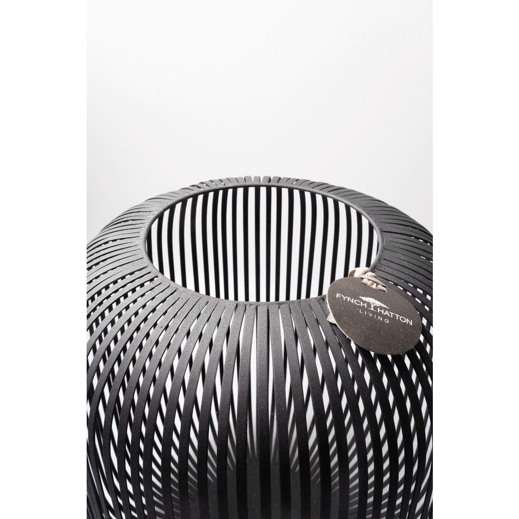 Thumbnail - Fynch-Hatton Laterne, Schwarz, Metall, Uni, rund, 46 cm, Handmade in India, Dekoration, Windlichter & Laternen, Laternen