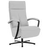 RELAXSESSEL in Leder Weiss  - Weiss/Schwarz, Design, Leder/Metall (76/112/83cm) - Beldomo Speed