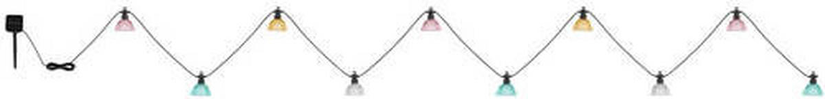 SOLCELLSLAMPA - klar/pink, Basics, plast (360/8,5/10cm) - Globo