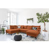 WOHNLANDSCHAFT in Mikrofaser Terracotta  - Terracotta/Schwarz, Design, Holz/Textil (200/302/150cm) - P & B