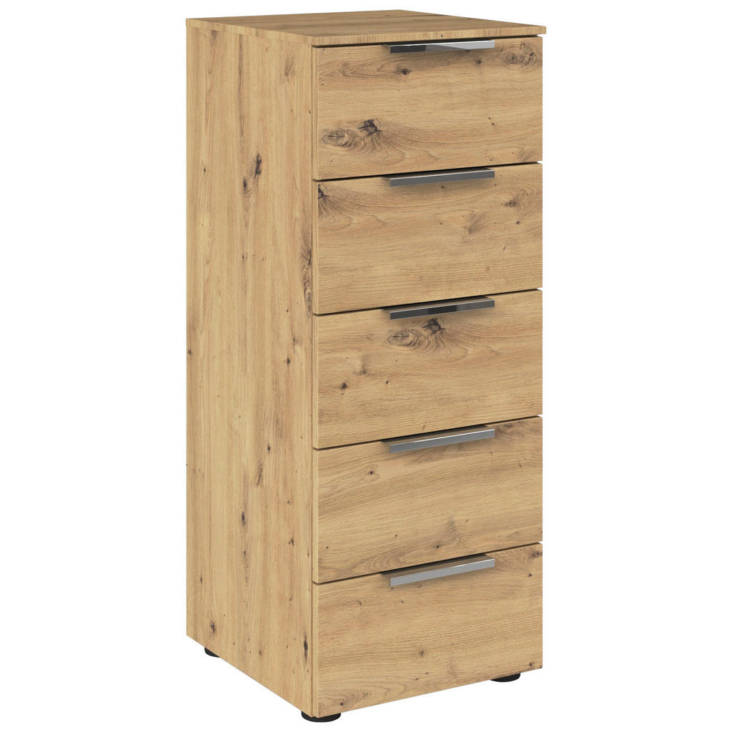 Rauch Möbel KOMODA, chrómová, dub artisan,
