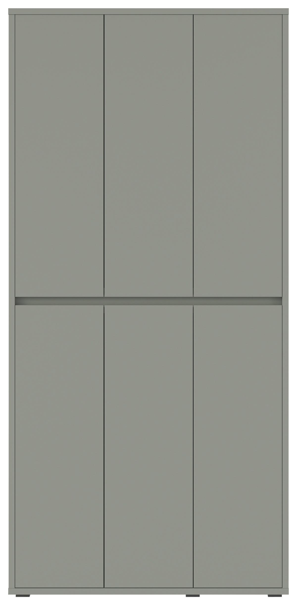 OMARA ZA ČEVLJE zelena - zelena/antracit, Design, umetna masa/leseni material (100/210/34cm) - Xora