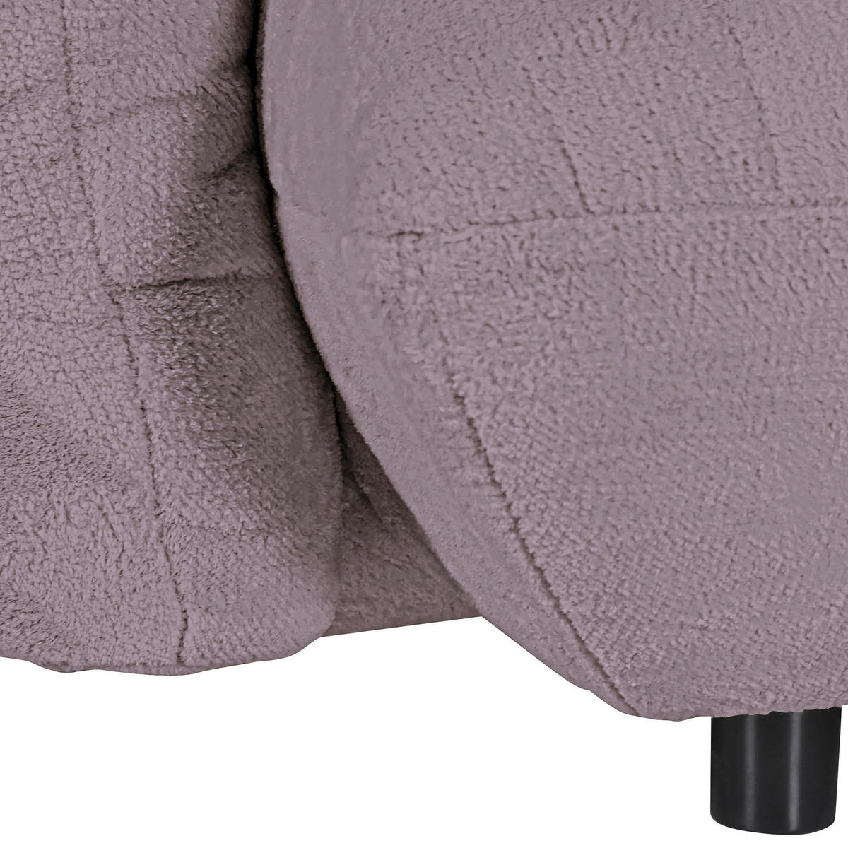 BIG SOFFA i plysch grå  - svart/grå, Klassisk, textil/plast (240/78/107cm) - MID.YOU