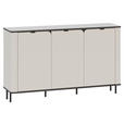 SIDEBOARD  in 136,8/82/35,2 cm  - Kaschmir/Schwarz, MODERN, Holzwerkstoff/Kunststoff (136,8/82/35,2cm) - Carryhome