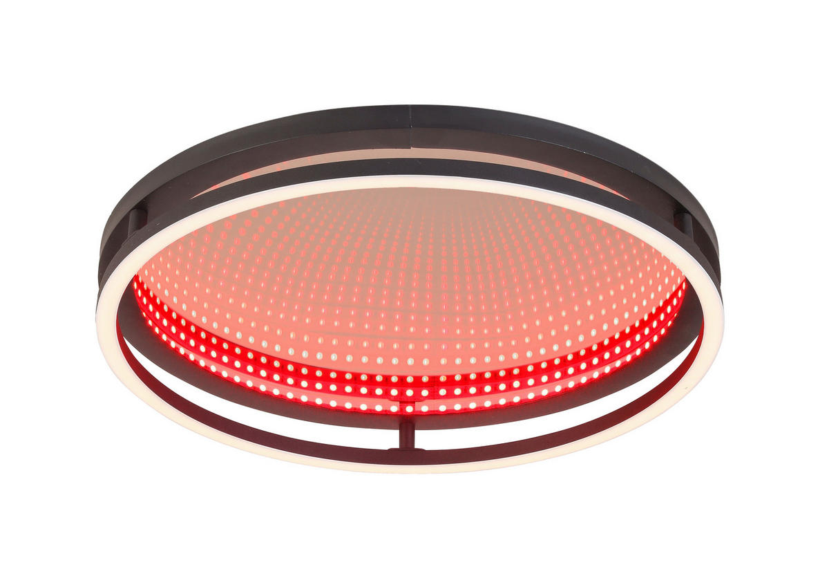 PLAFONIERĂ CU LED - negru, Lifestyle, plastic/metal (39/8,7cm) - Novel