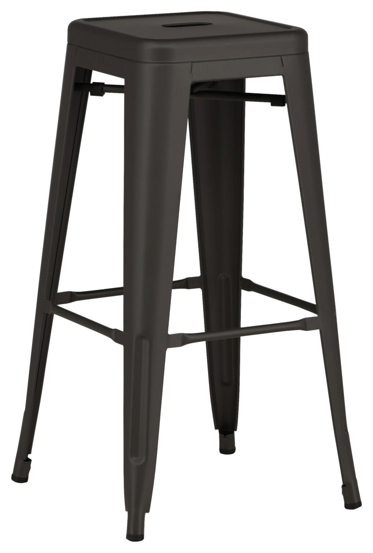 BARHOCKER-SET in Dunkelgrau  - Dunkelgrau, Design, Metall (43/76/43cm) - Livetastic
