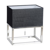 TISCHLEUCHTE 30/19/34 cm   - Schwarz, Design, Kunststoff/Textil (30/19/34cm) - Näve