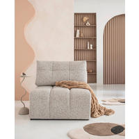 SOFAELEMENT  in Taupe  - Taupe/Schwarz, Design, Textil (96/94/96cm) - MID.YOU