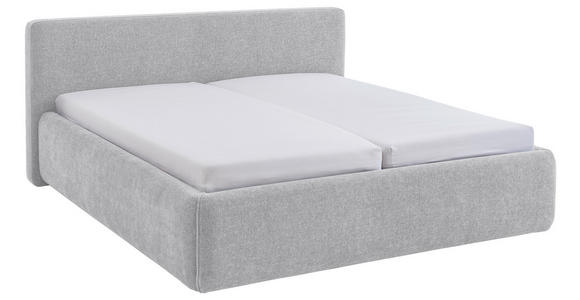 POLSTERBETT 240/200 cm,  in Hellgrau,  - Hellgrau, Design, Textil (240/200cm) - Xora