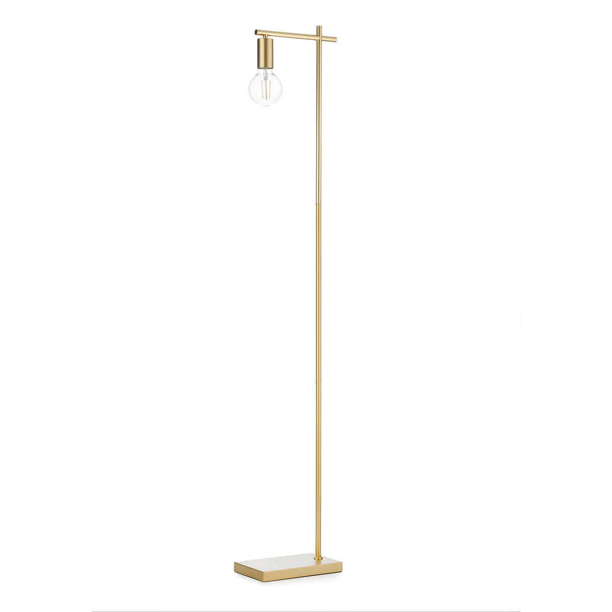 STEHLEUCHTE 35/15/150 cm    - Bernsteinfarben/Sahara, KONVENTIONELL, Kunststoff/Metall (35/15/150cm)