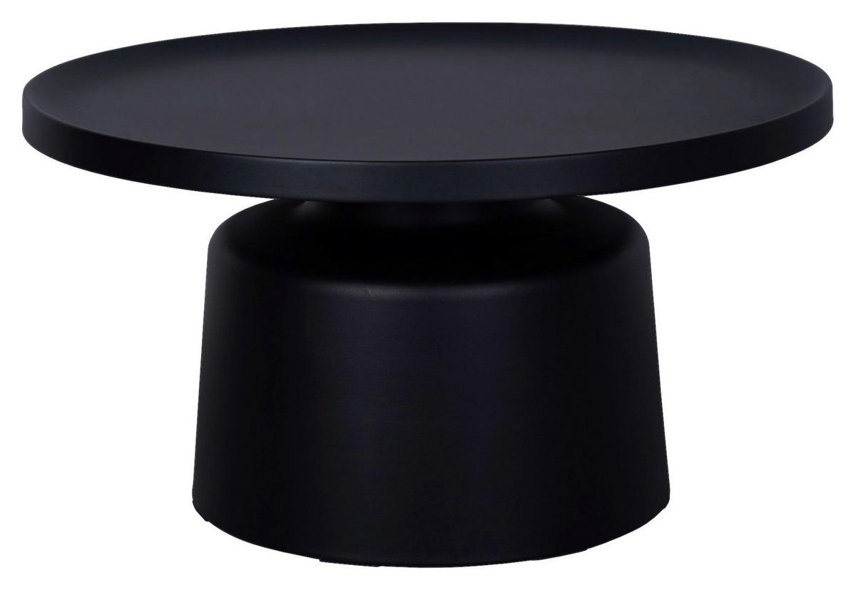 COUCHTISCH 69/69/37,5 cm rund Schwarz  - Schwarz, Design, Metall (69/69/37,5cm) - Xora