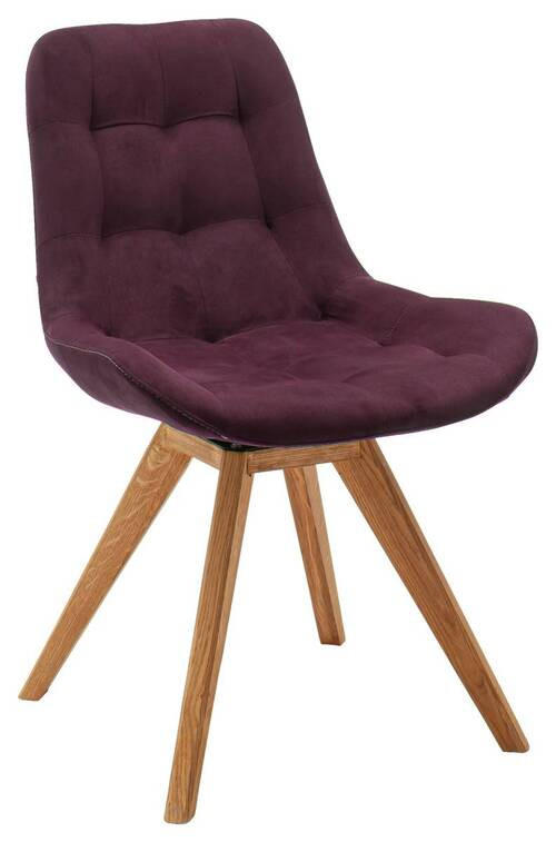 STUHL Flachgewebe Bordeaux  - Bordeaux, KONVENTIONELL, Holz/Textil (56/84/63cm) - Carryhome