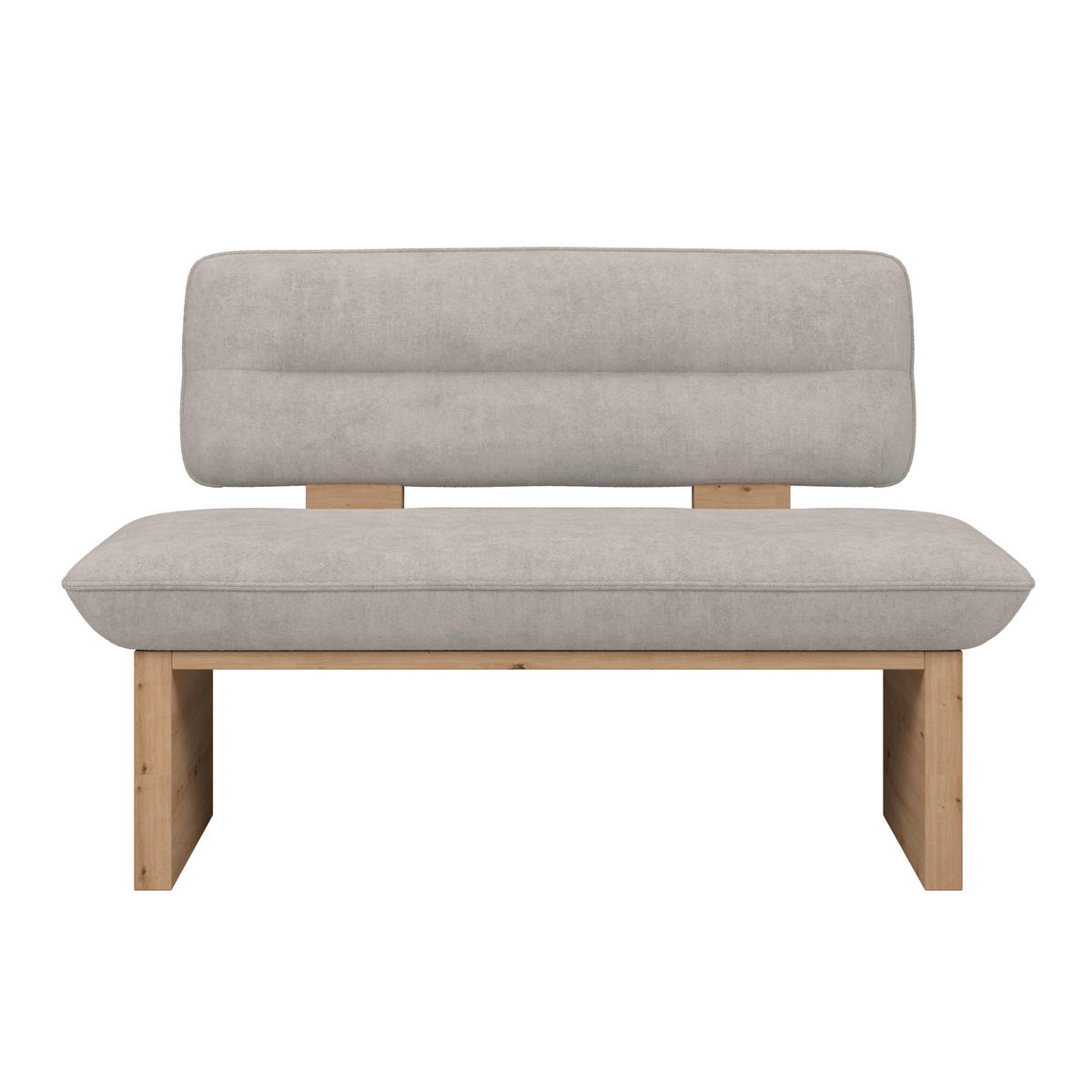 SITZBANK 120/87/67 cm Webstoff Beige  - Eichefarben/Beige, KONVENTIONELL, Textil (120/87/67cm) - James Wood