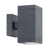 Aplică De Exterior    - străveziu/negru, sticlă/metal (14cm)