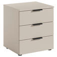 NACHTSCHRANK 45/51/40 cm  - Kaschmir/Schwarz, Basics, Holzwerkstoff/Kunststoff (45/51/40cm) - Carryhome