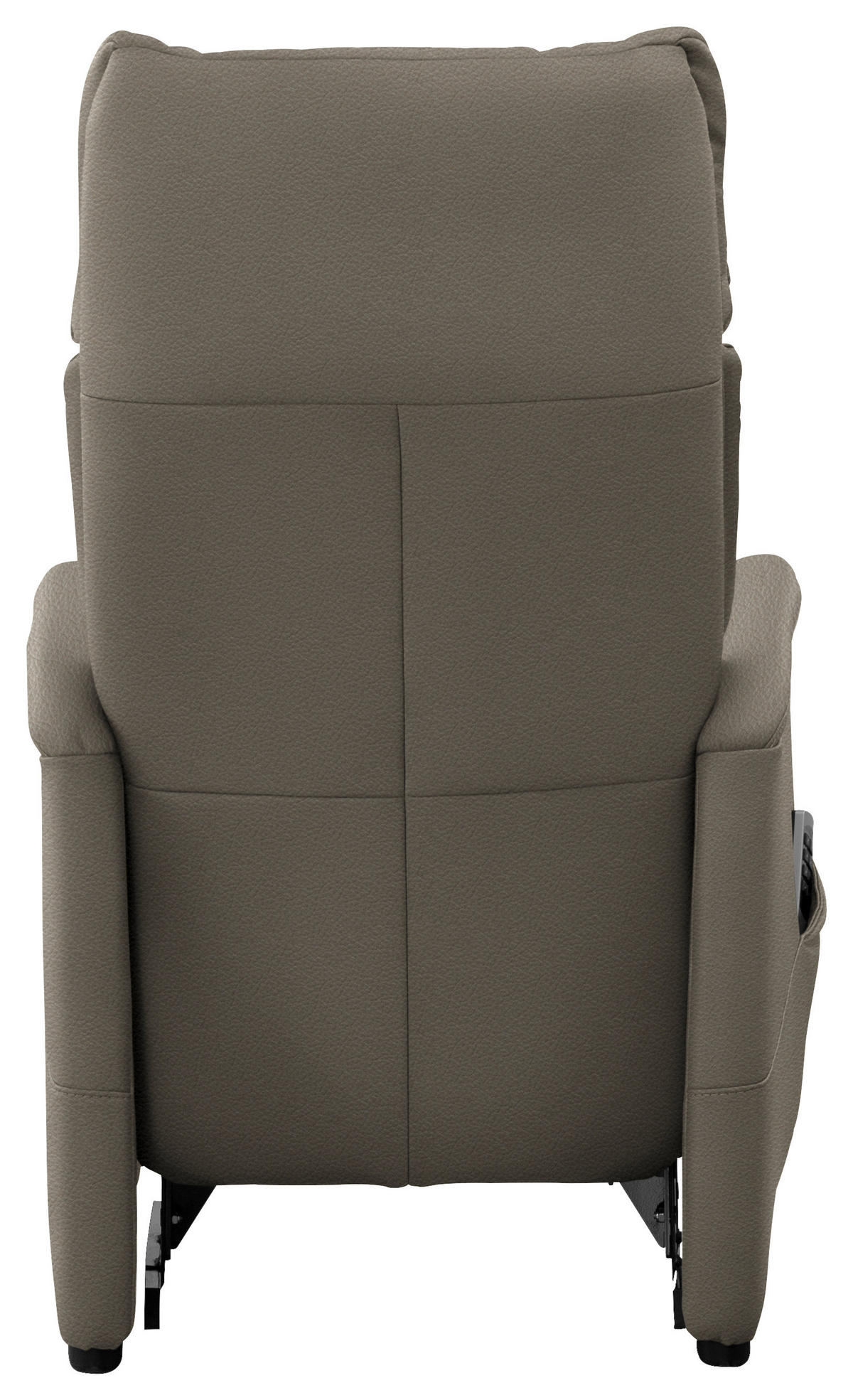 FERNSEHSESSEL in Graubraun  - Graubraun/Schwarz, KONVENTIONELL, Leder/Kunststoff (69/109/83cm) - Cantus