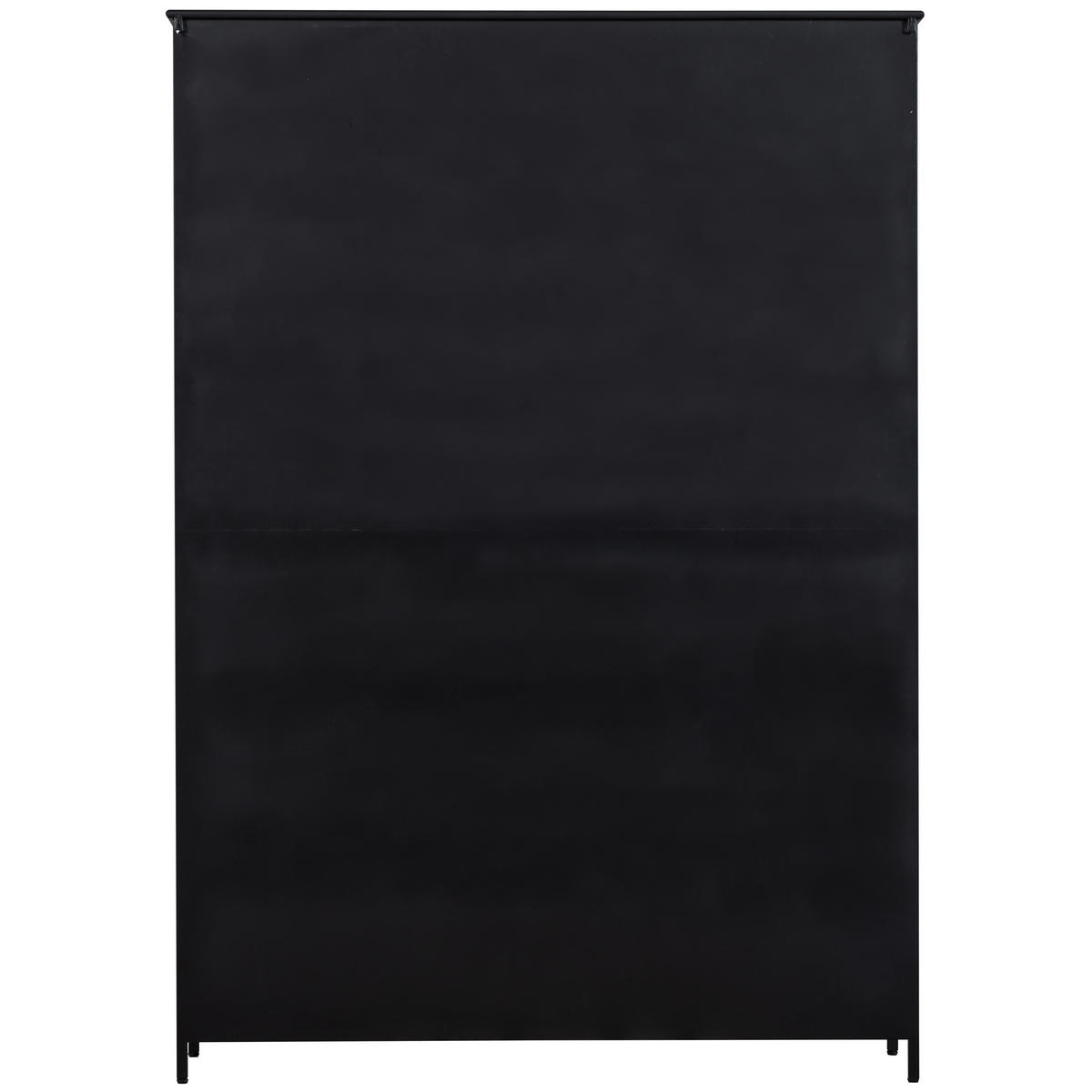 VITRINE in Schwarz  - Schwarz, Design, Glas/Metall (140/200/40cm) - Livetastic