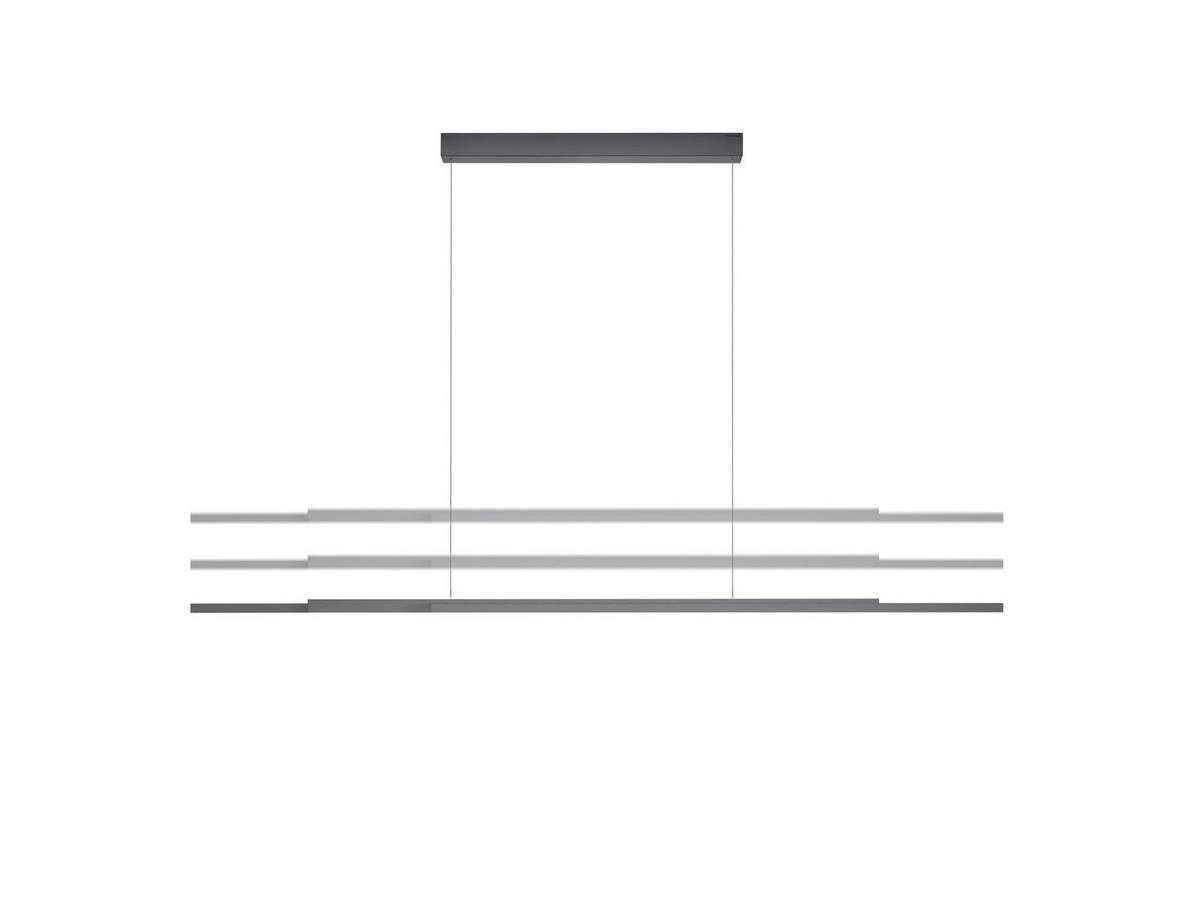 LED-HÄNGELEUCHTE 120-225/5/60-180 cm  - Anthrazit, Design, Metall (120-225/5/60-180cm) - Bankamp