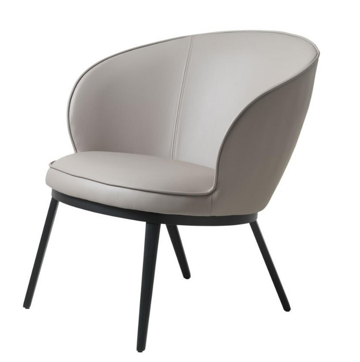 FÅTÖLJ i metall, textil svart, taupe  - svart/taupe, Design, metall/textil (73/79/77cm) - Best Price