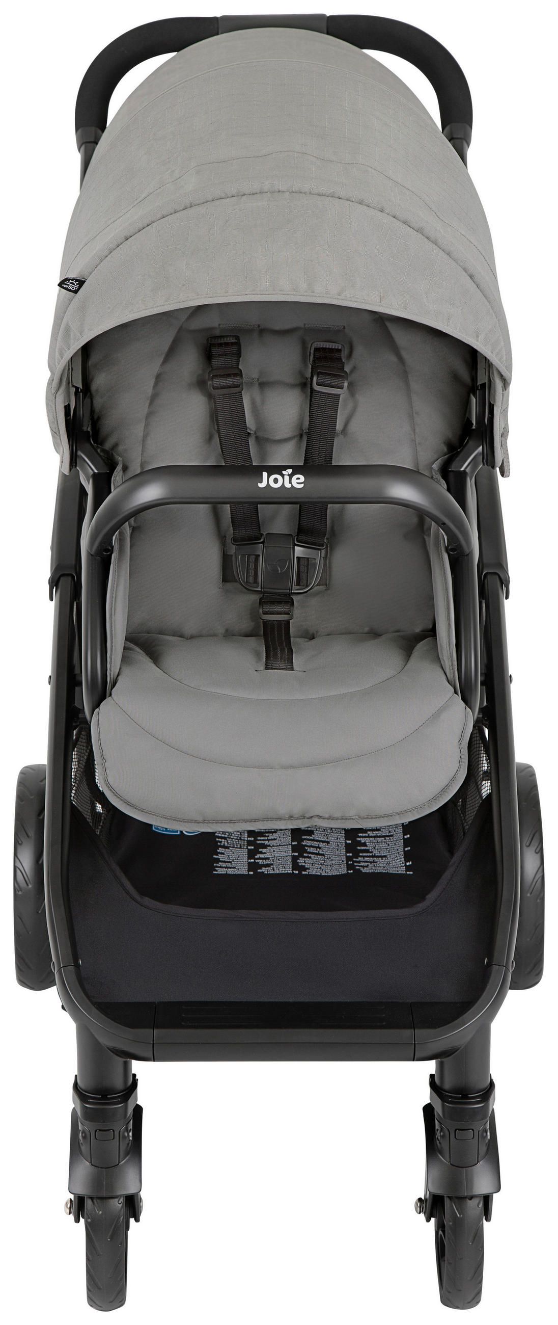 GESCHWISTERWAGEN EVALITE DUO  - Schwarz/Grau, Basics, Textil/Metall (56/101,5/104cm) - Joie
