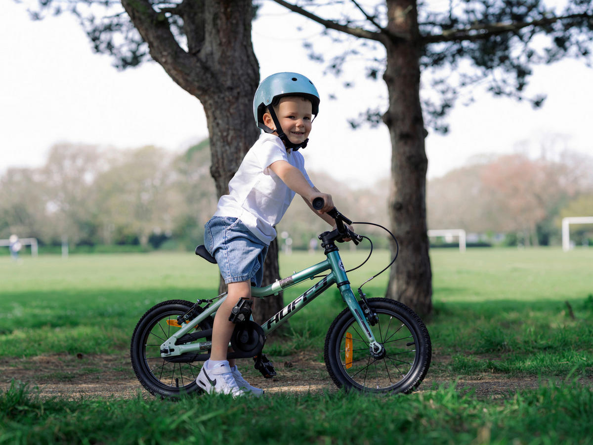 KINDERFAHRRAD 14 Zoll  - Grün, Basics, Metall (35/56/105cm)