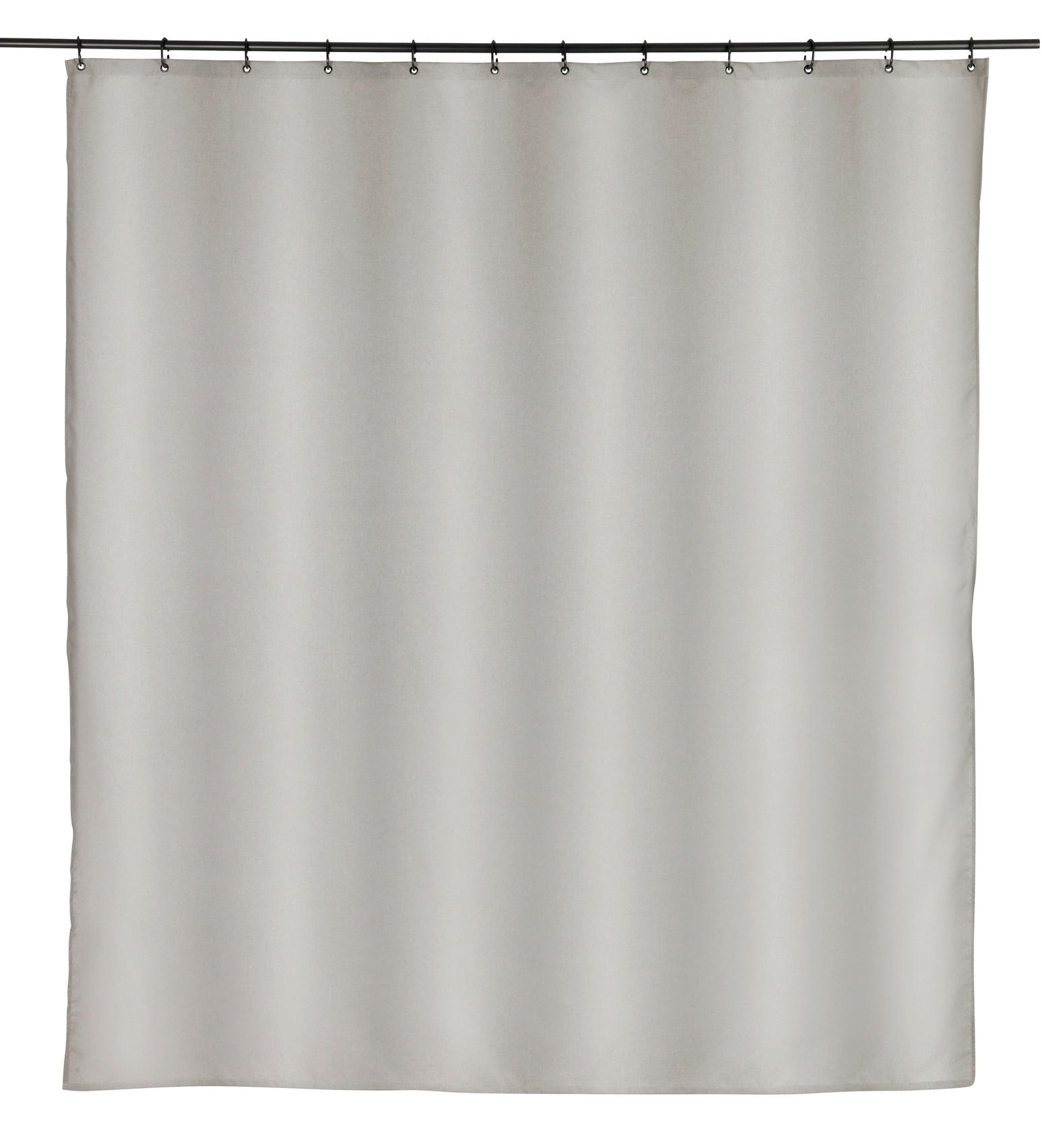 DUSCHVORHANG MAYOUR GRS PES 180/200 cm  - Grau, KONVENTIONELL, Kunststoff/Textil (180/200cm) - Schöner Wohnen
