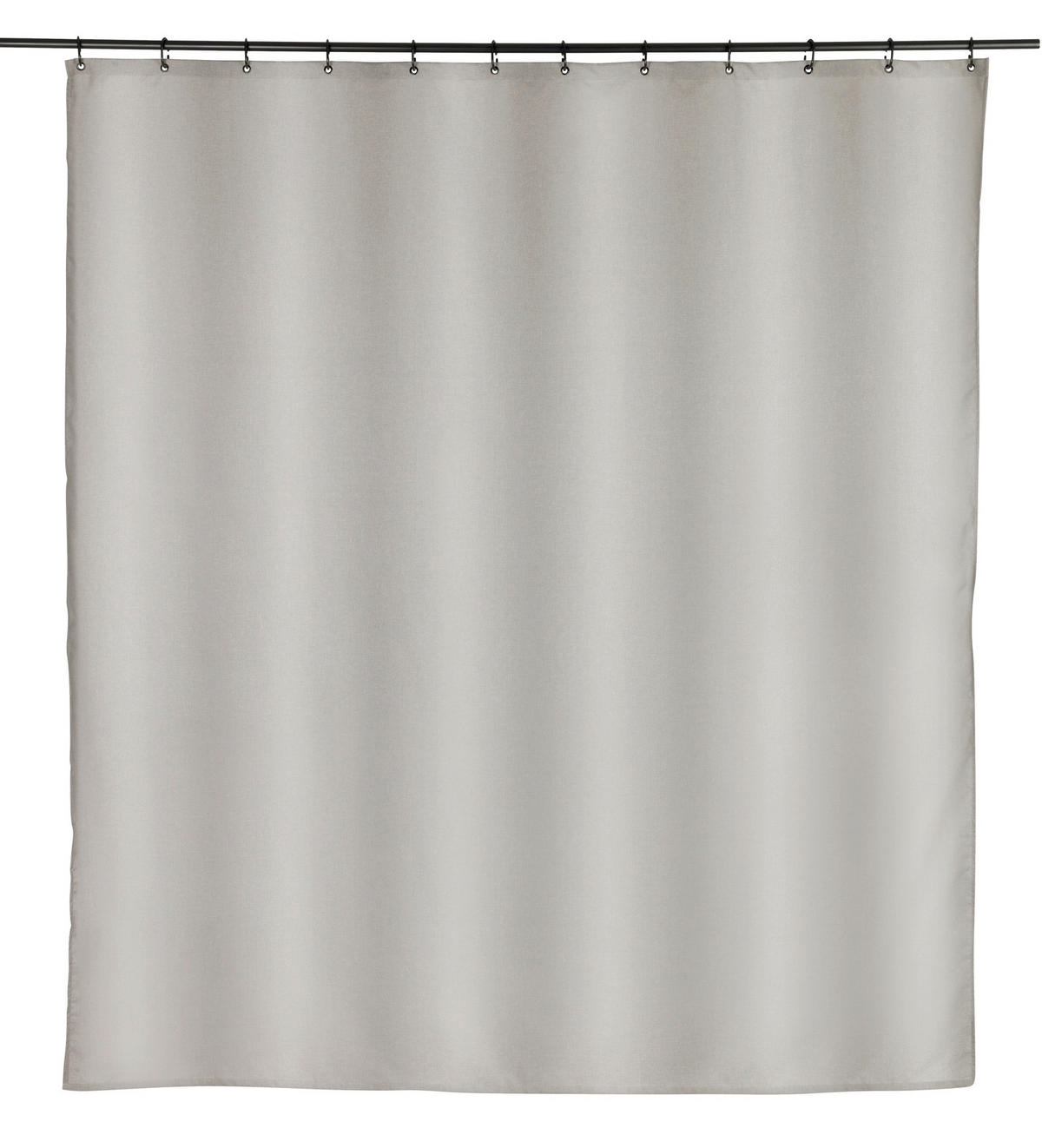 DUSCHVORHANG MAYOUR GRS PES 180/200 cm  - Grau, KONVENTIONELL, Kunststoff/Textil (180/200cm) - Schöner Wohnen
