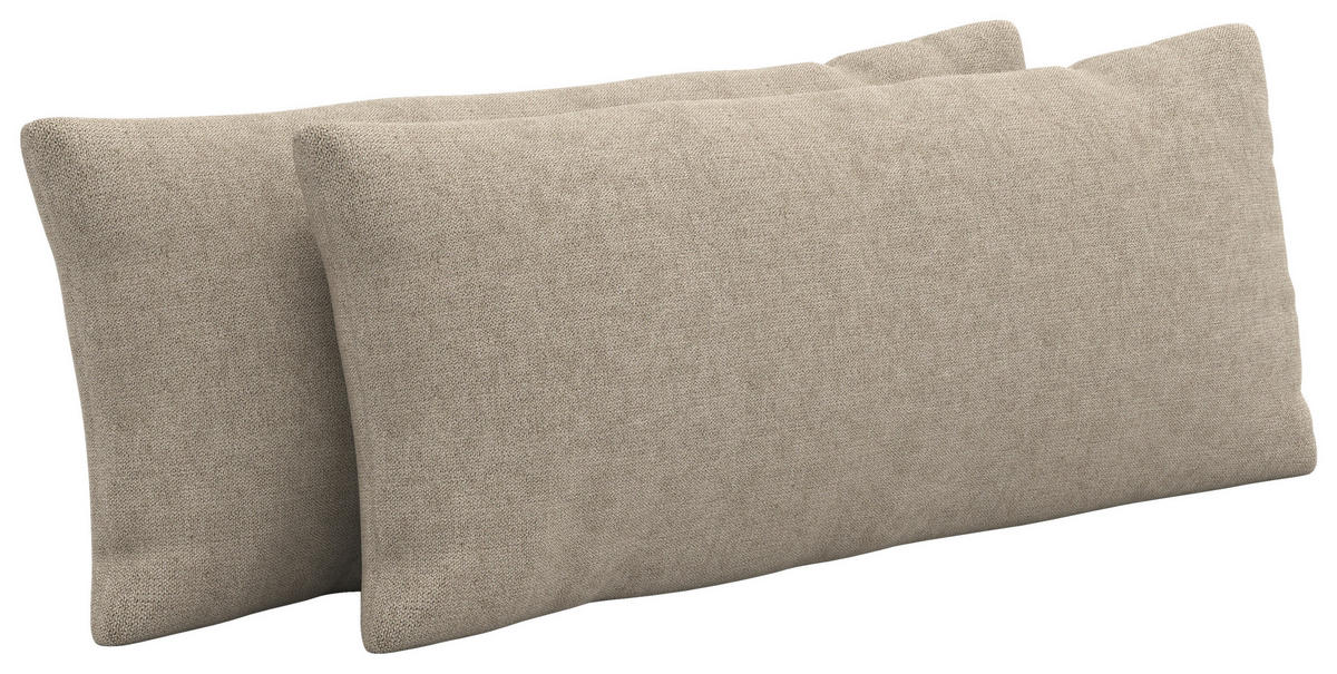 NIERENKISSEN  - Taupe, KONVENTIONELL, Textil (65/25cm) - Sit & More