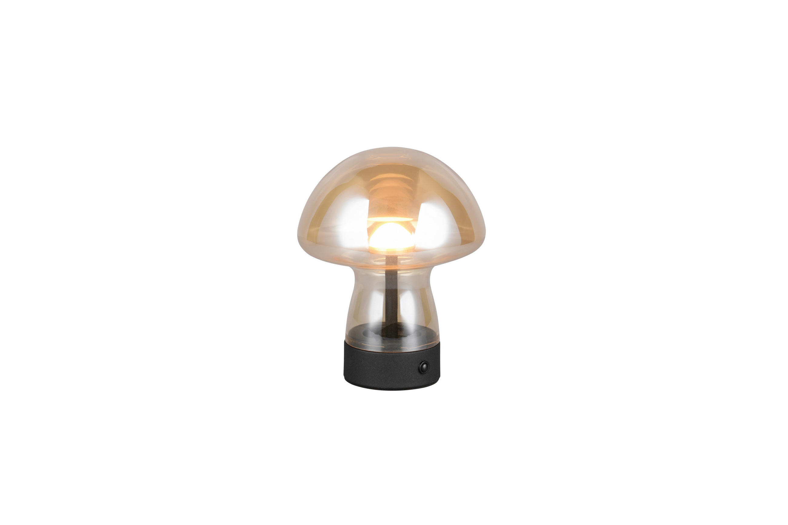 AKKU-TISCHLEUCHTE Dooley 14/18 cm   - Hellbraun, LIFESTYLE, Glas (14/18cm)