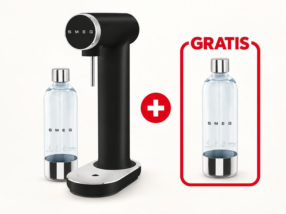 WASSERSPRUDLER Collezione  - Schwarz, Basics, Metall - SMEG
