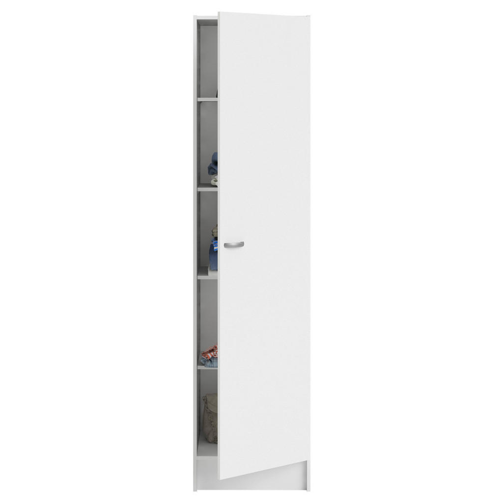 Thumbnail - Mid.you Drehtürenschrank, Weiß, Metall, 4 Fächer, 49.2x200x47.1 cm, FSC Mix, Made in Denmark, Schlafzimmer, Kleiderschrä...