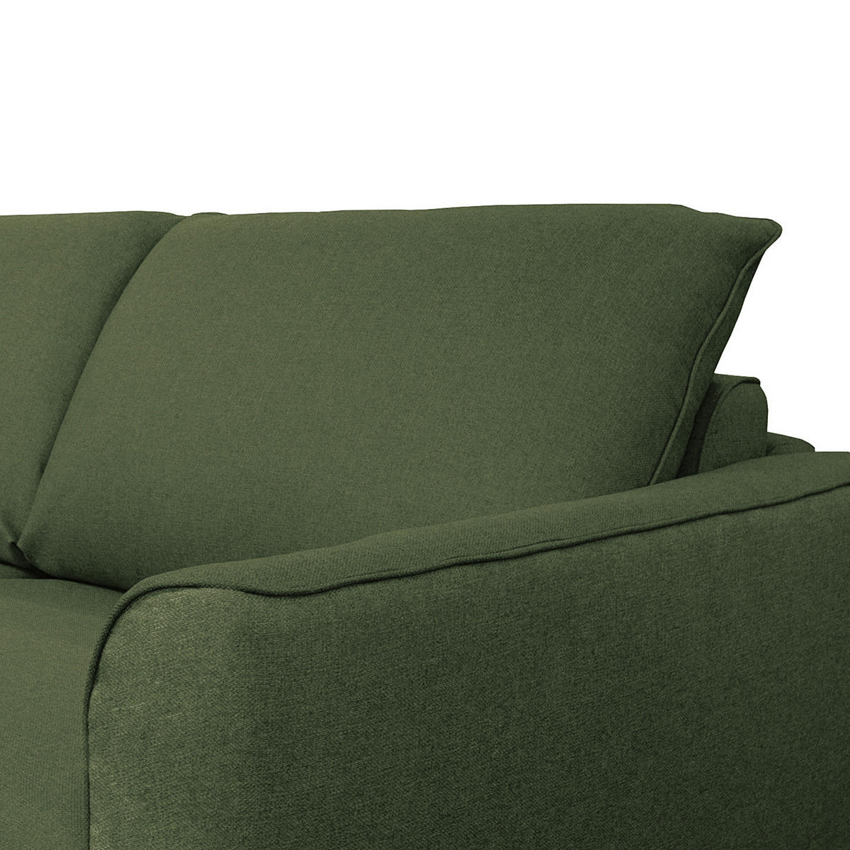 SCHLAFSOFA Flachgewebe Dunkelgrün  - Dunkelgrün/Buchefarben, Design, Holz/Textil (195/90/102cm) - Livetastic