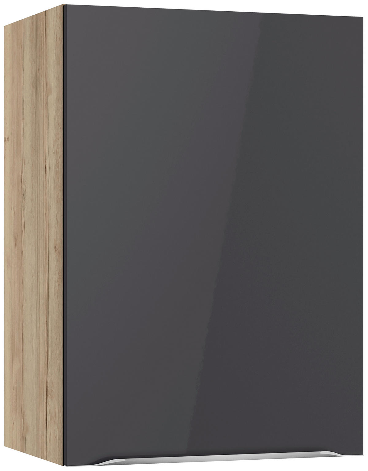 KÜCHENLEERBLOCK 270 cm   in Anthrazit, Eichefarben  - Edelstahlfarben/Eichefarben, Basics, Holzwerkstoff/Metall (270cm) - Optifit
