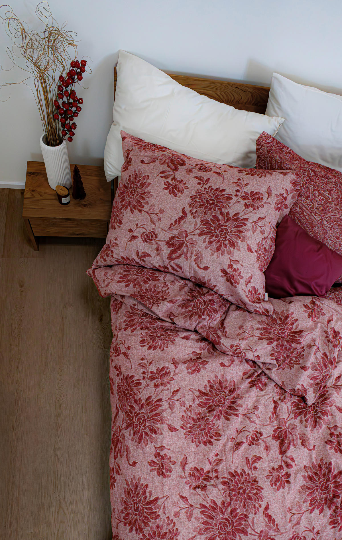 BETTWÄSCHE 2-teilig Flanell 140/200 cm  - Bordeaux, Basics, Textil (140/200cm) - Fleuresse