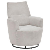 SESSEL Cord Hellgrau    - Hellgrau/Schwarz, Design, Textil/Metall (80/96/88cm) - SetOne by Musterring