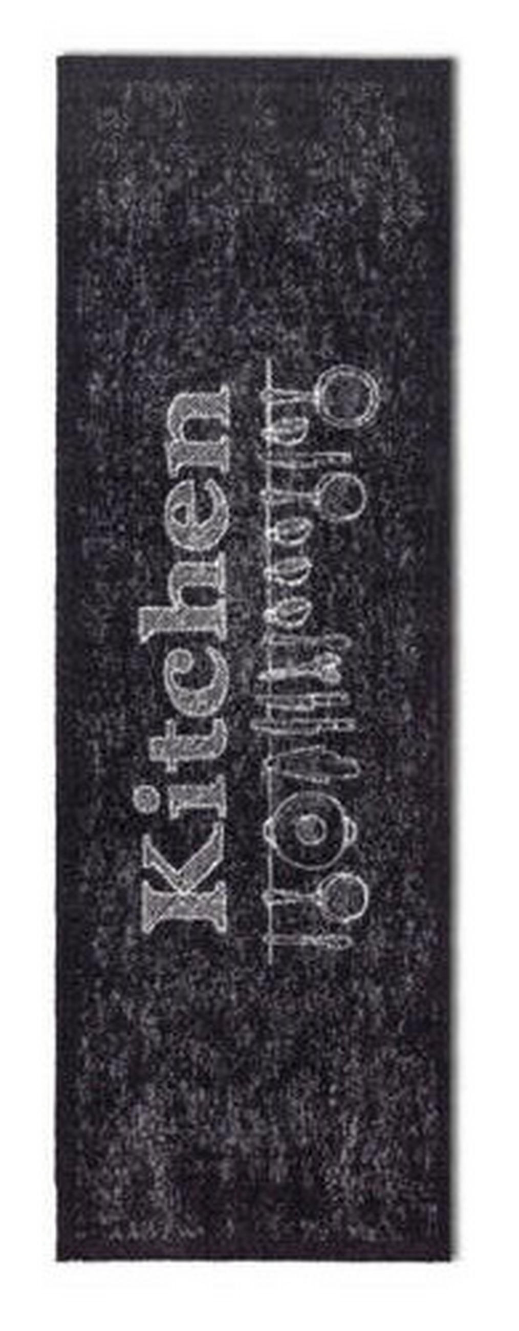 KÜCHENLÄUFER 50/150 cm Miabella Schwarz, Weiß  - Schwarz/Weiß, Design, Textil (50/150cm) - Esposa