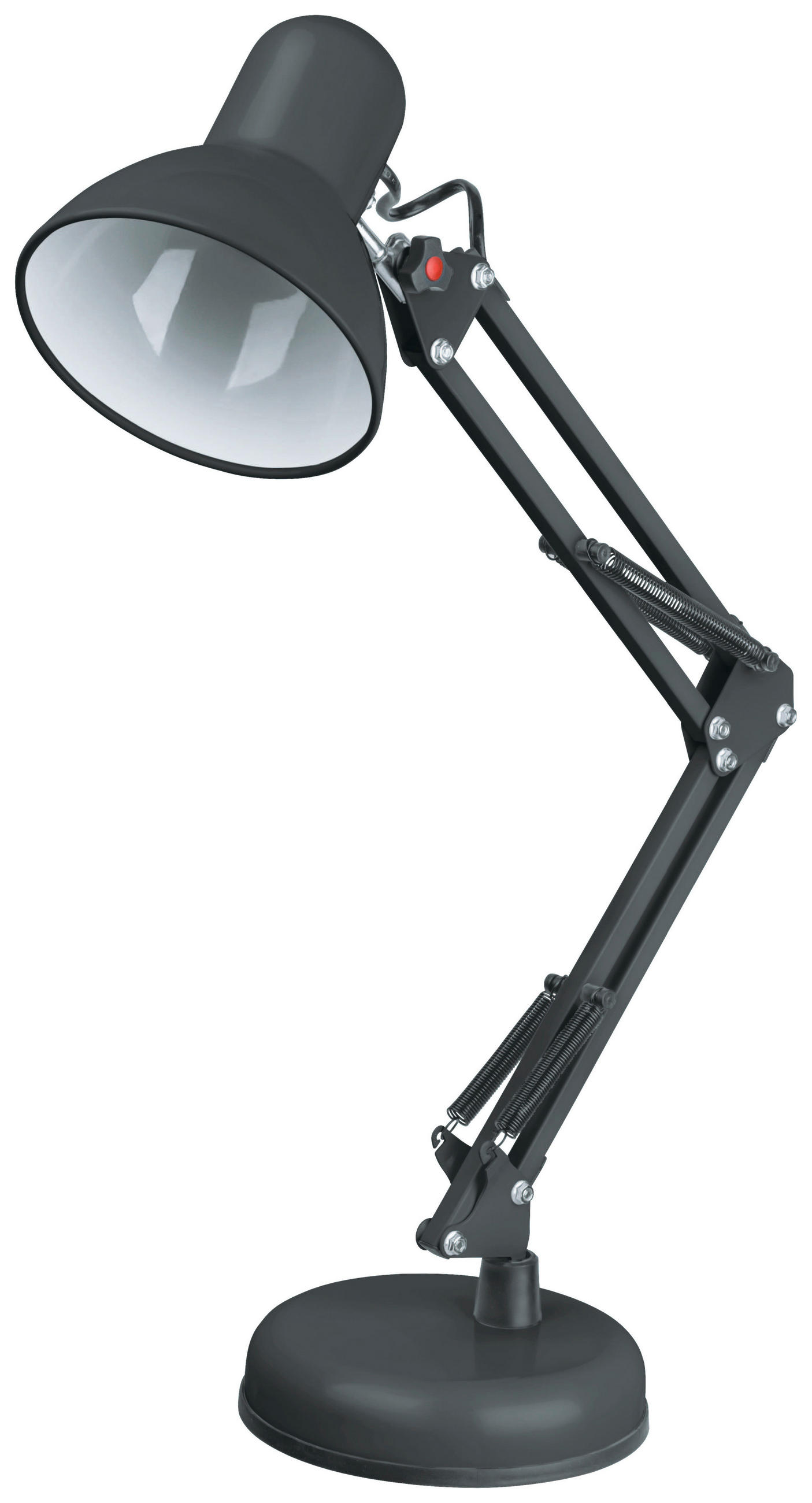 LAMPA NA PSACÍ STŮL, E27, 40/15/59 cm - černá, Basics, kov/plast (40/15/59cm) - Novel