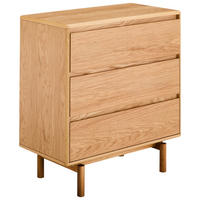 KOMMODE , 80/85,5/40 cm, 3 Schublade(n)  - Naturfarben, Design, Holz/Holzwerkstoff (80/85,5/40cm) - MID.YOU