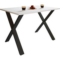 ESSTISCH in Holzwerkstoff   - Schwarz/Weiß, Basics, Holzwerkstoff (110/50/76cm) - MID.YOU