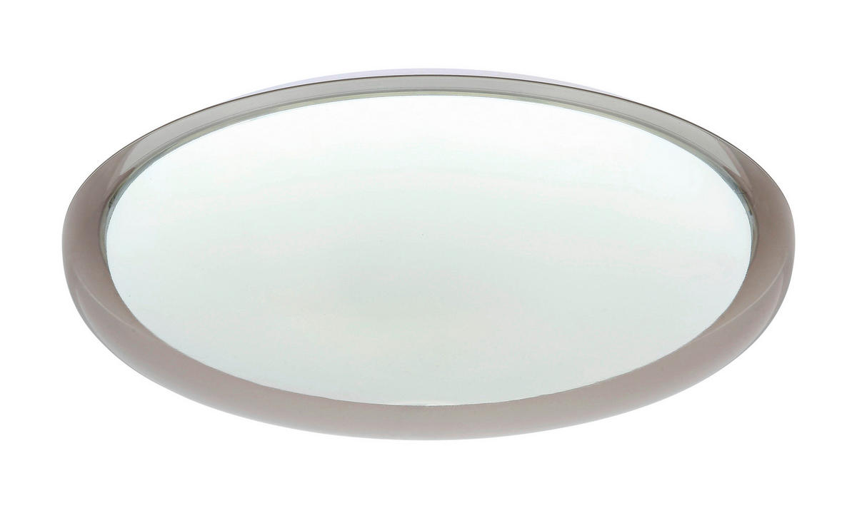 LED MENNYEZETI LÁMPA - áttetsző/fehér, Trend, műanyag/fém (50/9cm) - Novel