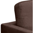 ECKSOFA Braun Chenille  - Silberfarben/Braun, KONVENTIONELL, Textil/Metall (284/143cm) - Carryhome