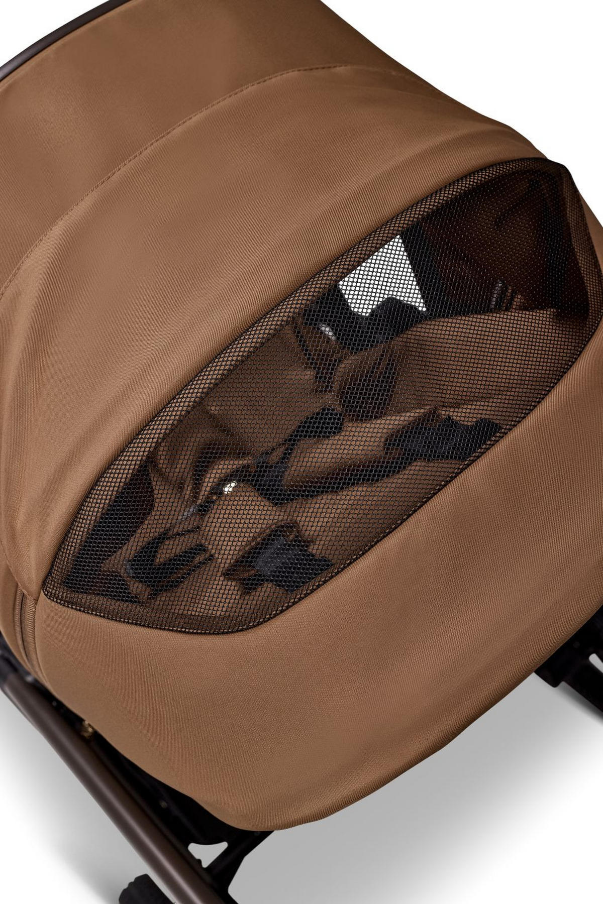 KINDERWAGENSET  GIO FOLD SET AIR  cognac  - Cognac/Braun, Basics, Textil/Metall (120/58/92cm) - Moon Edition