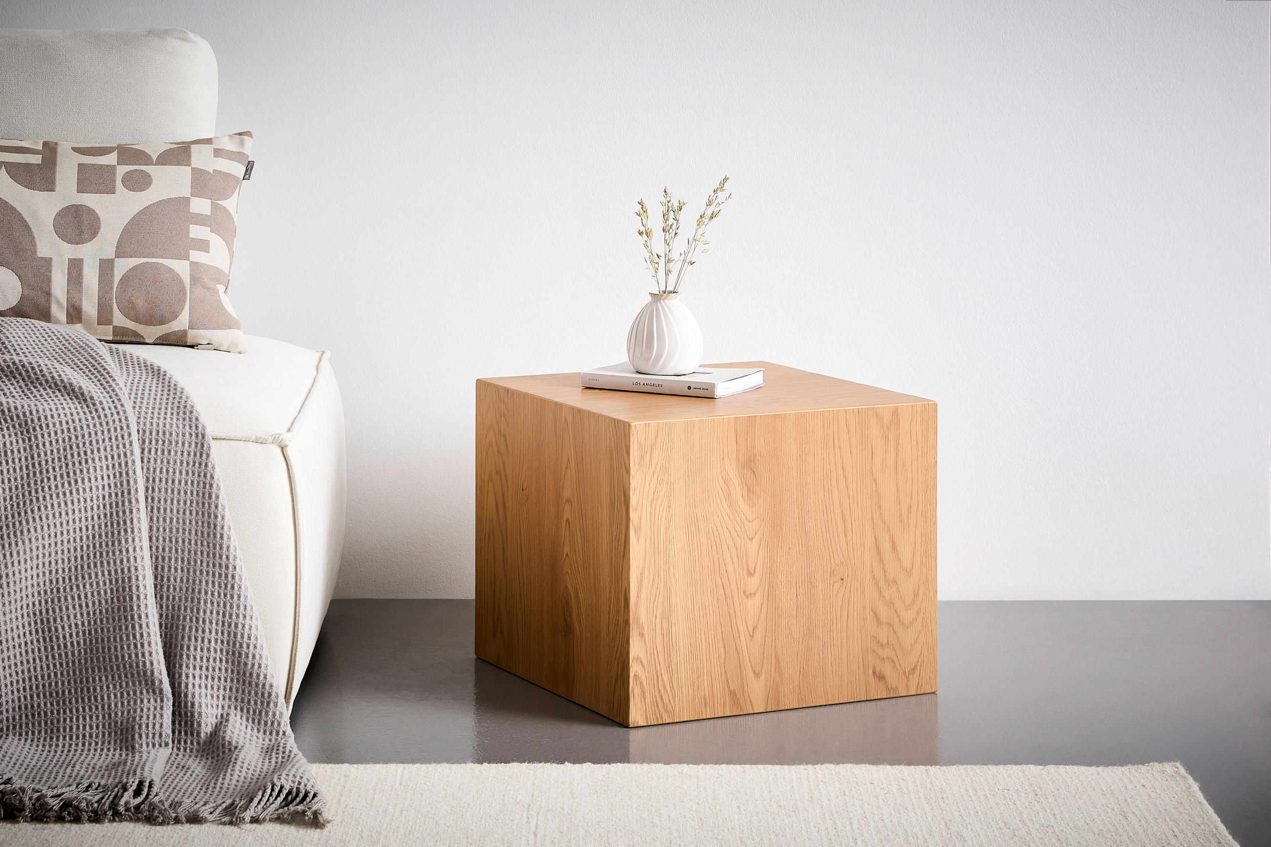 BEISTELLTISCH 48/48/40 cm Eichefarben quadratisch - Eichefarben, Design, Holzwerkstoff (48/48/40cm) - Xora