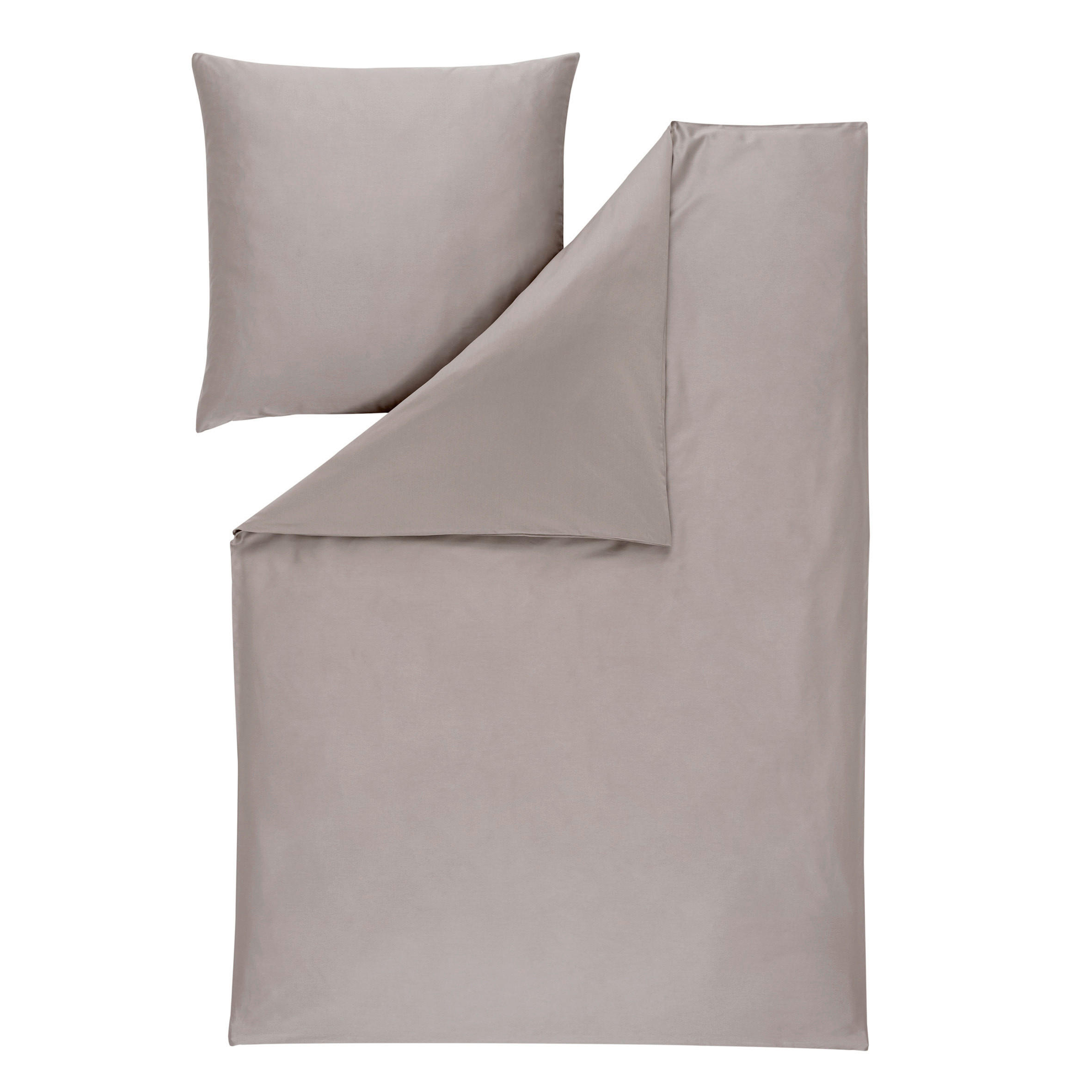 BETTWÄSCHE Atelier Makosatin 140/200 cm  - Taupe, Design, Textil (140/200cm) - Estella