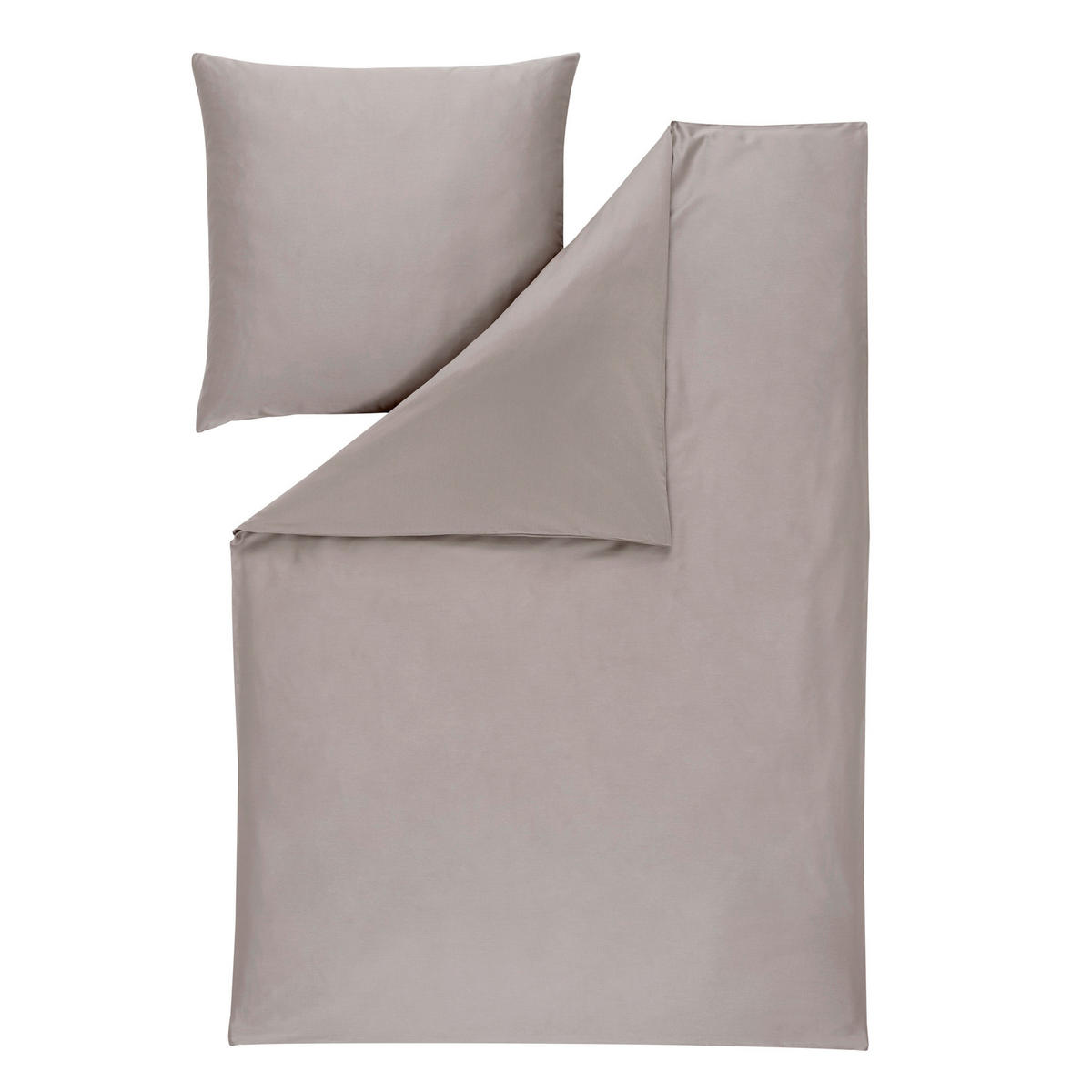 BETTWÄSCHE Atelier Makosatin 140/200 cm  - Taupe, Design, Textil (140/200cm) - Estella