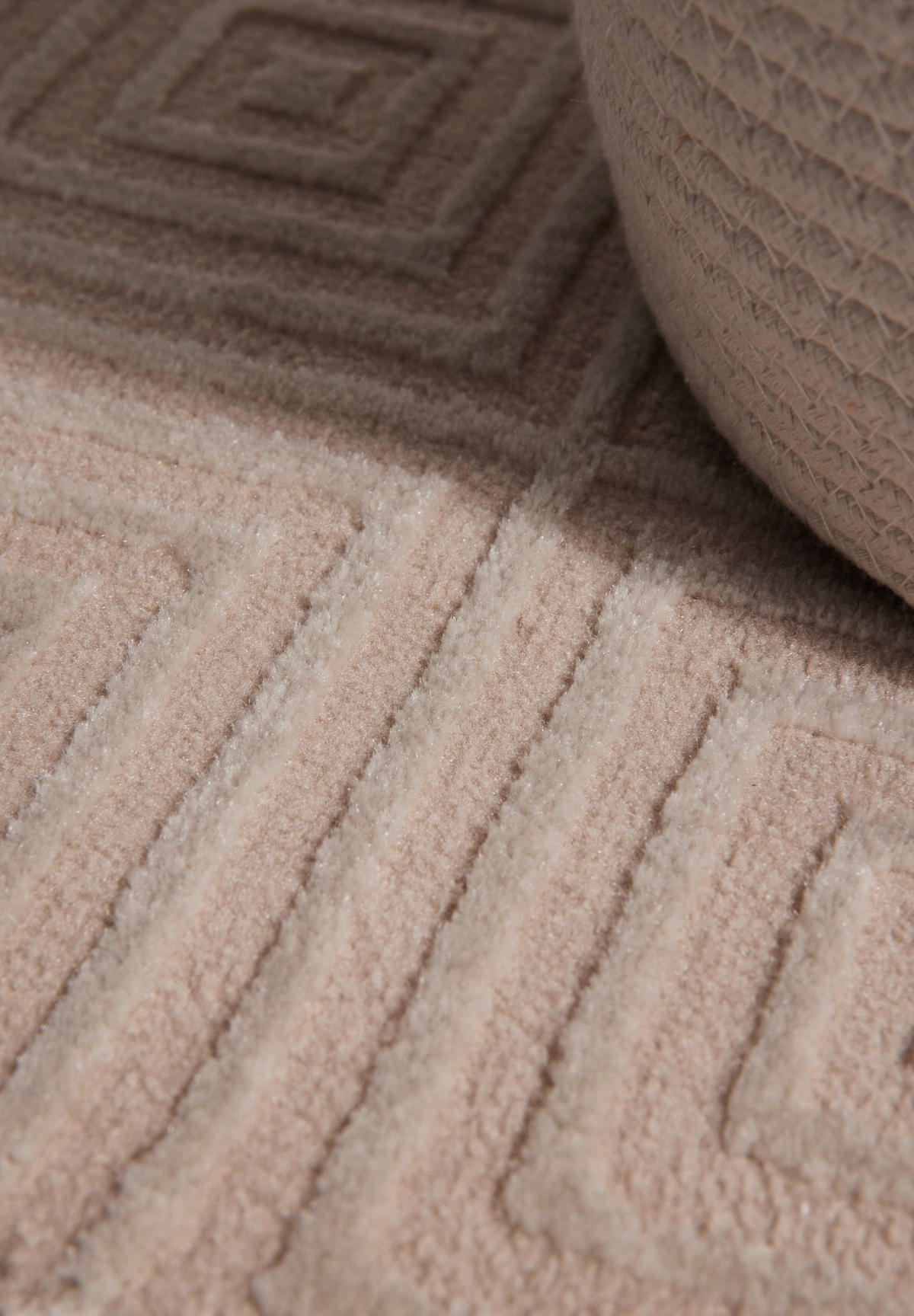 LÄUFER 80/240 cm Perles  - Beige/Creme, Basics, Kunststoff (80/240cm) - Elle Decoration