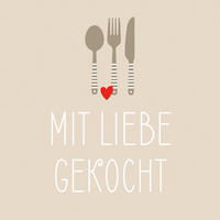 SERVIETTE  16,5/16,5 cm   - Multicolor, Basics, Papier (16,5/16,5cm) - PPD