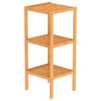 REGÁL DO KOUPELNY, bambus, hnědá - hnědá, Natur, dřevo (34/80/33cm) - Carryhome