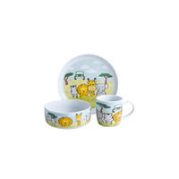 KINDERGESCHIRRSET 3-teilig  - Multicolor, KONVENTIONELL, Keramik (10/25,5/22,2cm) - Van Well