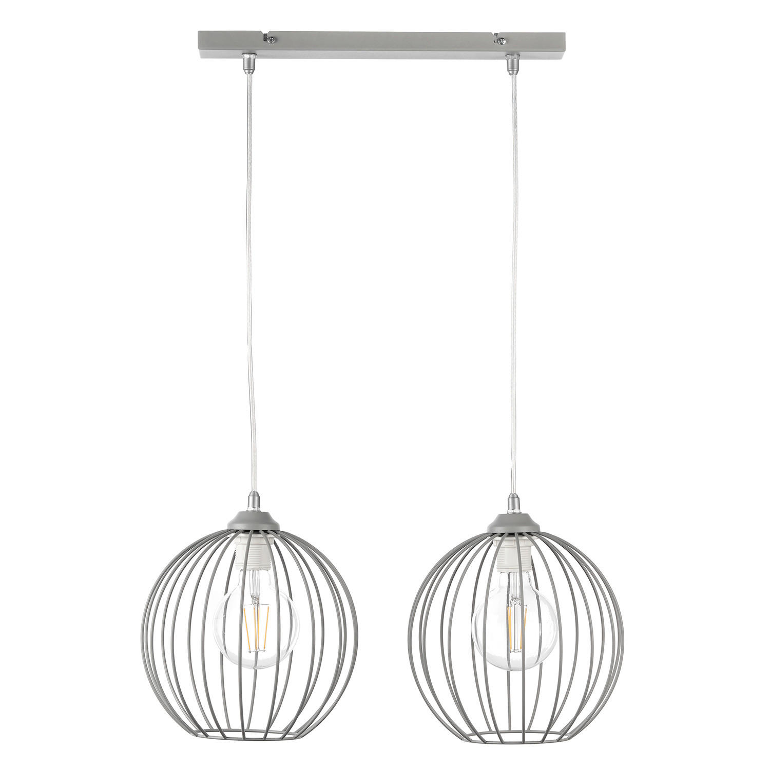 HÄNGELEUCHTE 25/70/90 cm  - Grau, Basics, Metall (25/70/90cm)